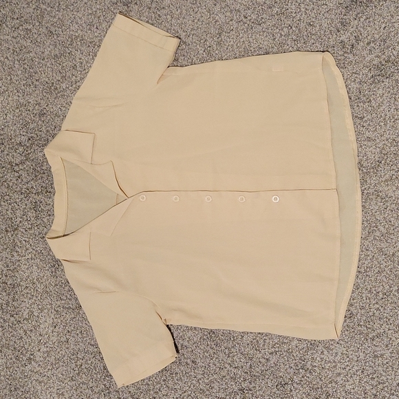 🌸5/$25🌸 YesStyle Short-Sleeve Blouse (color: almond) - Picture 3 of 4